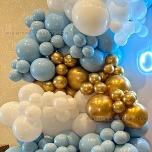 Baby Shower Backdrop in Miami with Oh Baby Neon image 2