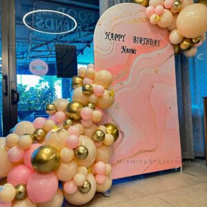 Party Pop Set – Birthday Backdrop in Miami image 3